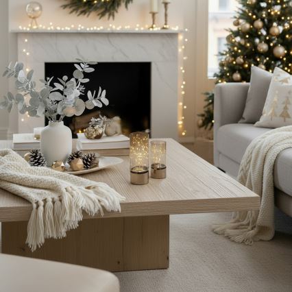 Brilagi - Set 2x decorațiuni de Crăciun cu LED, 3xAA + 2xAA