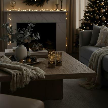 Brilagi - Set 2x decorațiuni de Crăciun cu LED, 3xAA + 2xAA