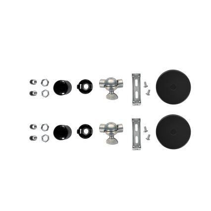 Brilagi - Set de 2 aplice de perete WABI SABI, 1xE14/40W/230V, gri