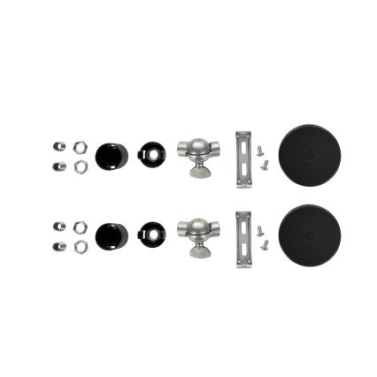 Brilagi - Set de 2 aplice de perete WABI SABI 1xE14/40W/230V, negre