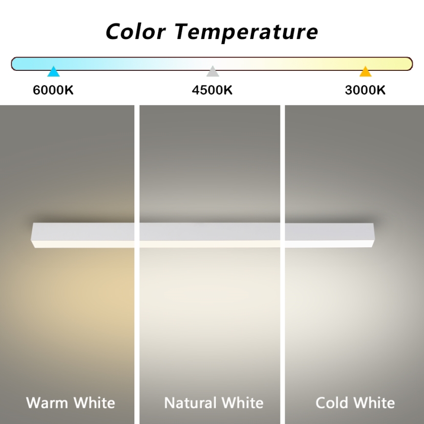 Brilagi - Plafonieră LED pentru baie SLEEKLINE LED/40W/230V 3000/4500/6000K alb IP44