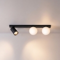 Brilagi - Spot aplicat SELE BALL 1xGU10/30W/230V + 2xG9/10W, negru