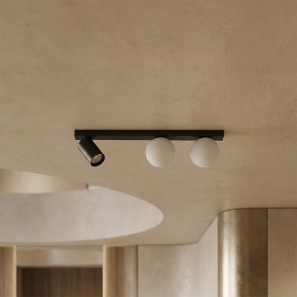 Brilagi - Spot aplicat SELE BALL 1xGU10/30W/230V + 2xG9/10W, negru