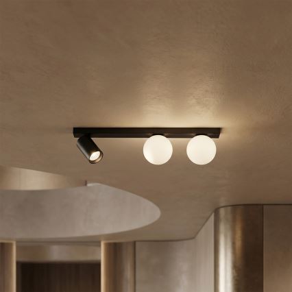 Brilagi - Spot aplicat SELE BALL 1xGU10/30W/230V + 2xG9/10W, negru