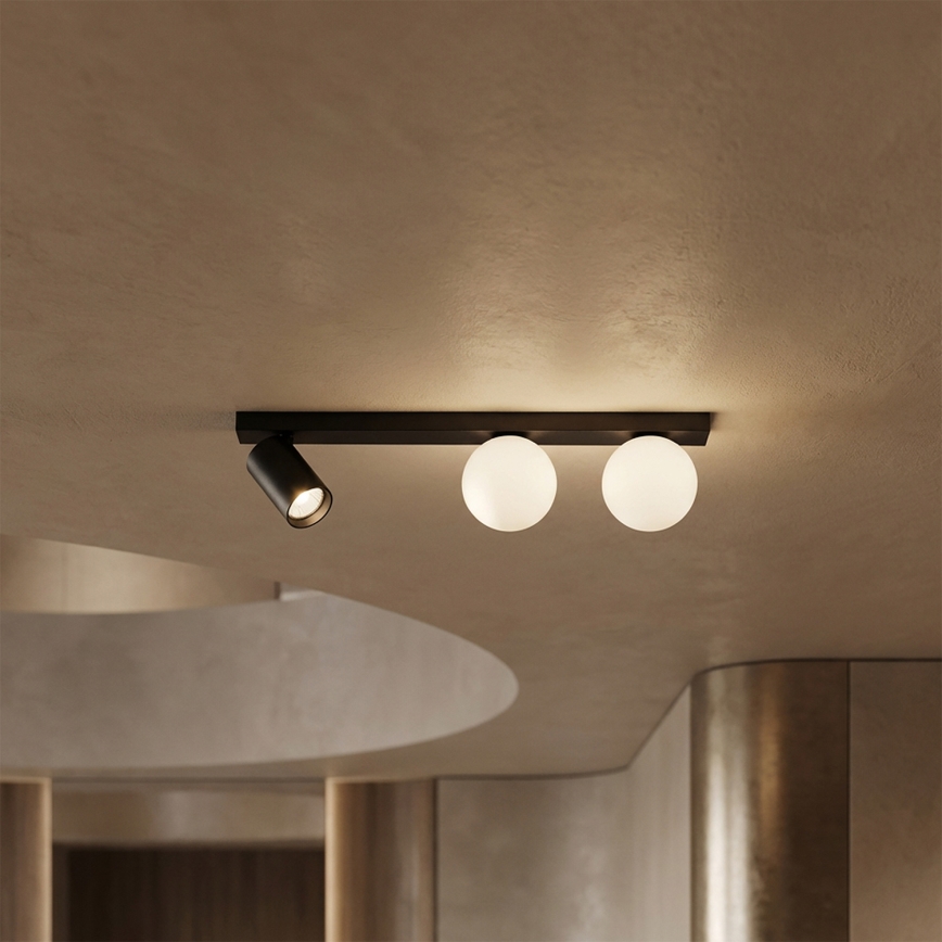 Brilagi - Spot aplicat SELE BALL 1xGU10/30W/230V + 2xG9/10W, negru
