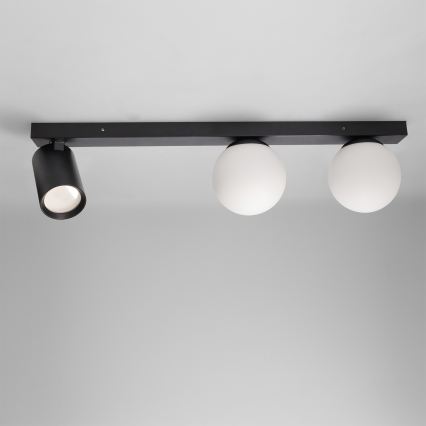 Brilagi - Spot aplicat SELE BALL 1xGU10/30W/230V + 2xG9/10W, negru
