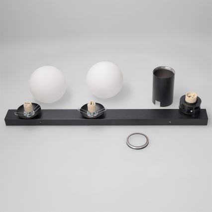Brilagi - Spot aplicat SELE BALL 1xGU10/30W/230V + 2xG9/10W, negru