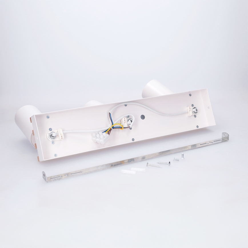 Brilagi - Spot aplicat SELE WOOD ACOUSTIC 3xGU10/30W/230V alb/lemn
