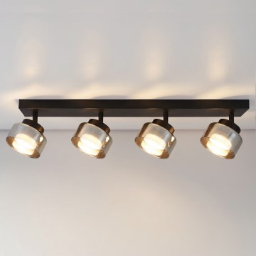 Brilagi - Spot AURA LUX 4xGX53/30W/230V, negru/fumuriu