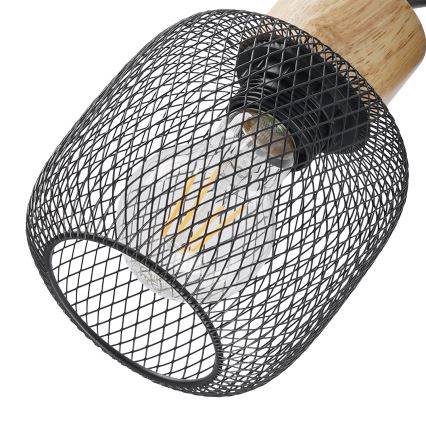 Brilagi - Spot BASKLITE 2x E27, 15W, 230V, lemn/negru