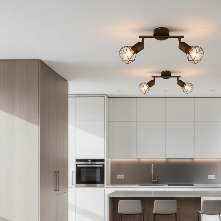 Brilagi - Spot CAGE 2x E14, 40W, 230V