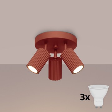 Brilagi - Spot CRESTO 3xGU10/10W/230V roșu