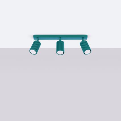 Brilagi - Spot CRESTO 3xGU10/10W/230V turcoaz