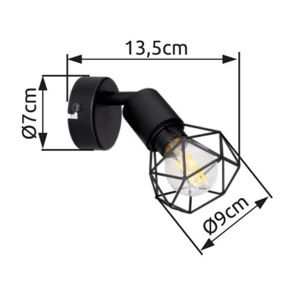 Brilagi - Spot de perete CAGE 1xE14/40W/230V