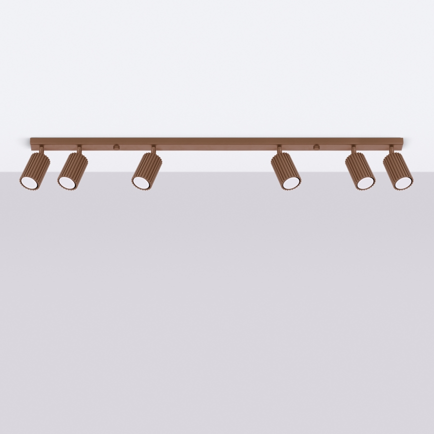 Brilagi - Spot de tavan CRESTO 6xGU10/10W/230V maro