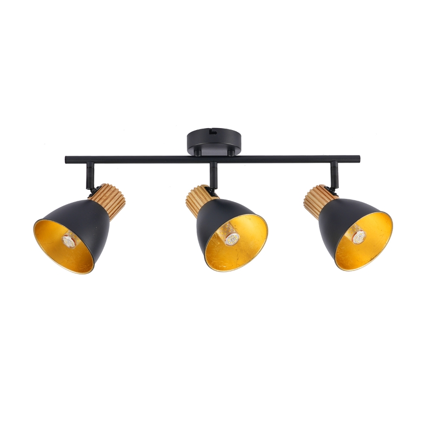 Brilagi - Spot de tavan ODENSE, 3x E14/10W/230V, lemn/negru