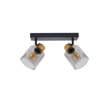 Brilagi - Spot HYGGE 2xE14/15W/230V negru/fumuriu
