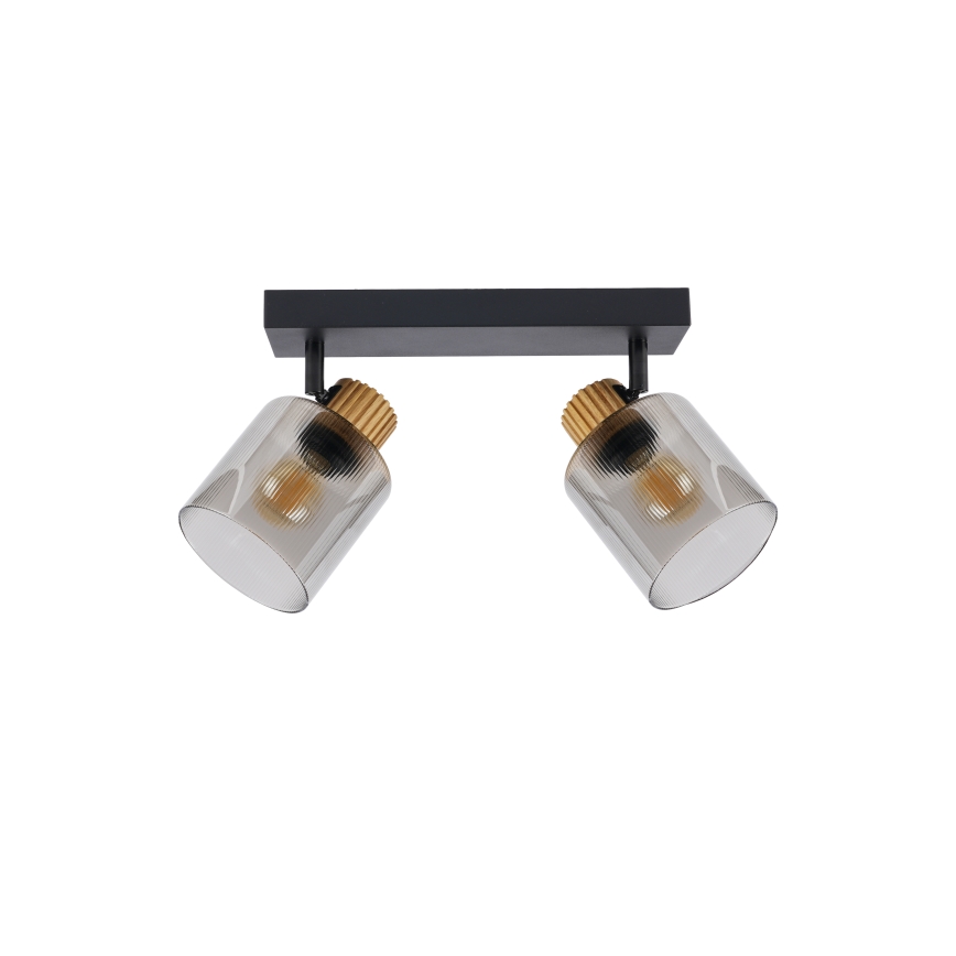 Brilagi - Spot HYGGE 2xE14/15W/230V negru/fumuriu