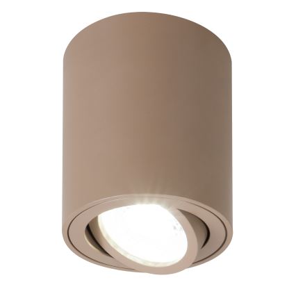 Brilagi - Lumină spot LED RGBW reglabilă MIA 1xGU10/4,8W/230V 3000K 100x80 mm bej + telecomandă