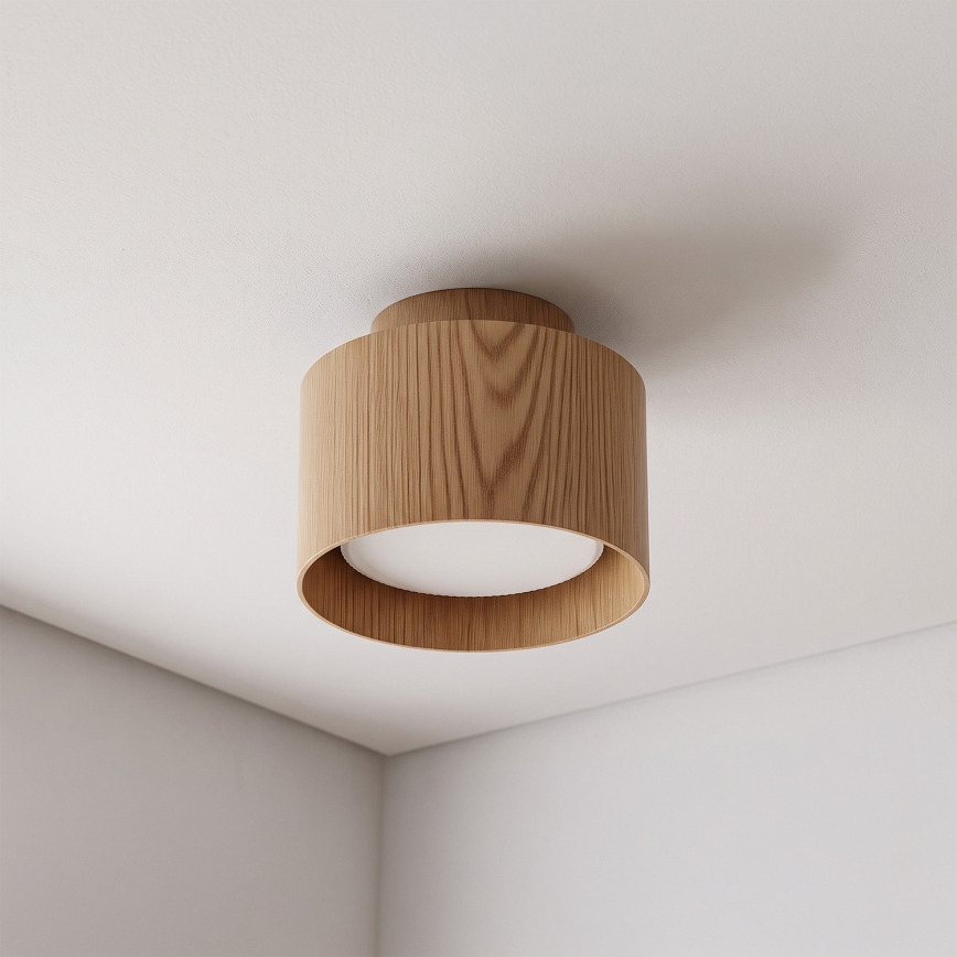 BRILAGI - Spot LED BACKLIT 1xGX53/15W/230V + LED/3W Ø 10 cm decor stejar