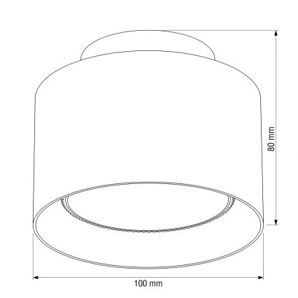 BRILAGI - Spot LED BACKLIT 1xGX53/15W/230V + LED/3W Ø 10 cm auriu