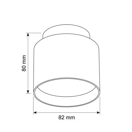 BRILAGI - Spot LED BACKLIT 1xGX53/15W/230V + LED/3W diam. 8 cm, decor de stejar