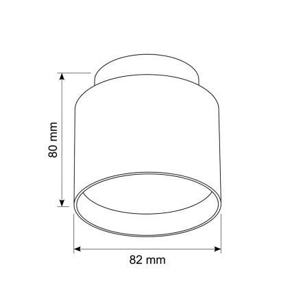 BRILAGI - Spot LED BACKLIT 1xGX53/15W/230V + LED/3W Ø 8 cm negru