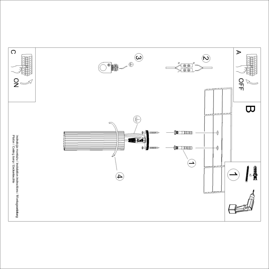 Brilagi - Spot LED CRESTO 1xGU10/10W/230V, 20 cm, auriu