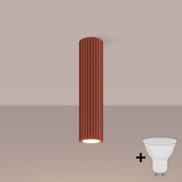 Brilagi - Spot LED CRESTO 1xGU10/10W/230V 30 cm roșu