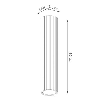 Brilagi - Spot LED CRESTO 1xGU10/10W/230V 30 cm roșu