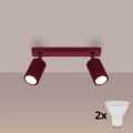 Brilagi - Spot LED CRESTO, 2x GU10, 10W, 230V, bordo