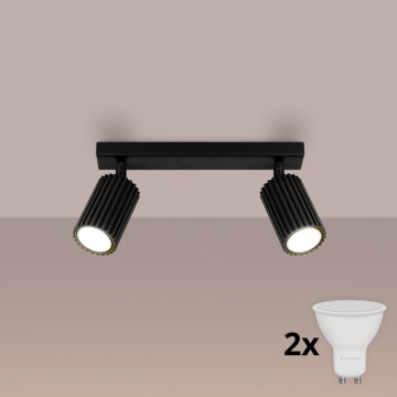 Brilagi - Spot LED CRESTO 2x GU10, 10W, 230V, negru