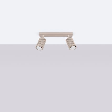 Brilagi - Spot LED CRESTO, 2x GU10, 10W, 230V, taupe