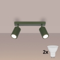 Brilagi - Spot LED CRESTO, 2x GU10/10W/230V, verde