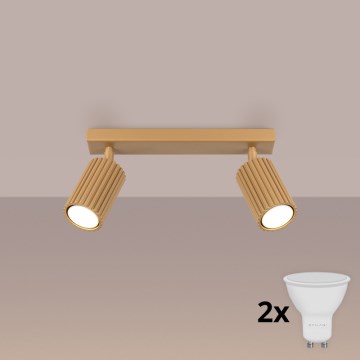 Brilagi - Spot LED CRESTO 2xGU10/10W/230V auriu