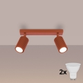 Brilagi - Spot LED CRESTO 2xGU10/10W/230V roșu