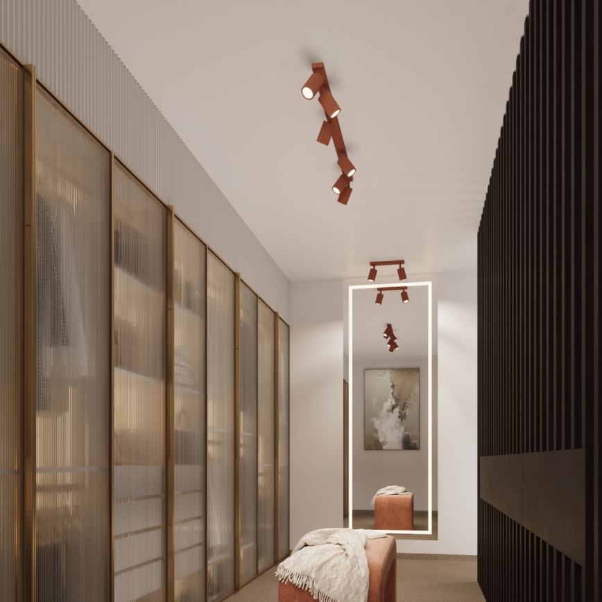 Brilagi - Spot LED CRESTO 2xGU10/10W/230V roșu