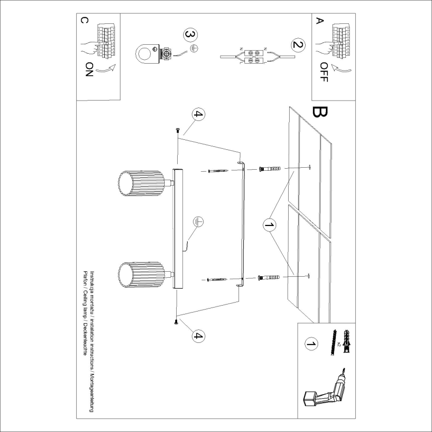 Brilagi - Spot LED CRESTO 2xGU10/10W/230V roșu