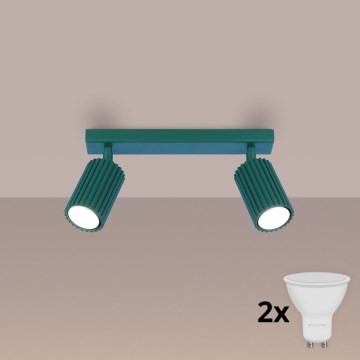 Brilagi - Spot LED CRESTO 2xGU10/10W/230V turcoaz