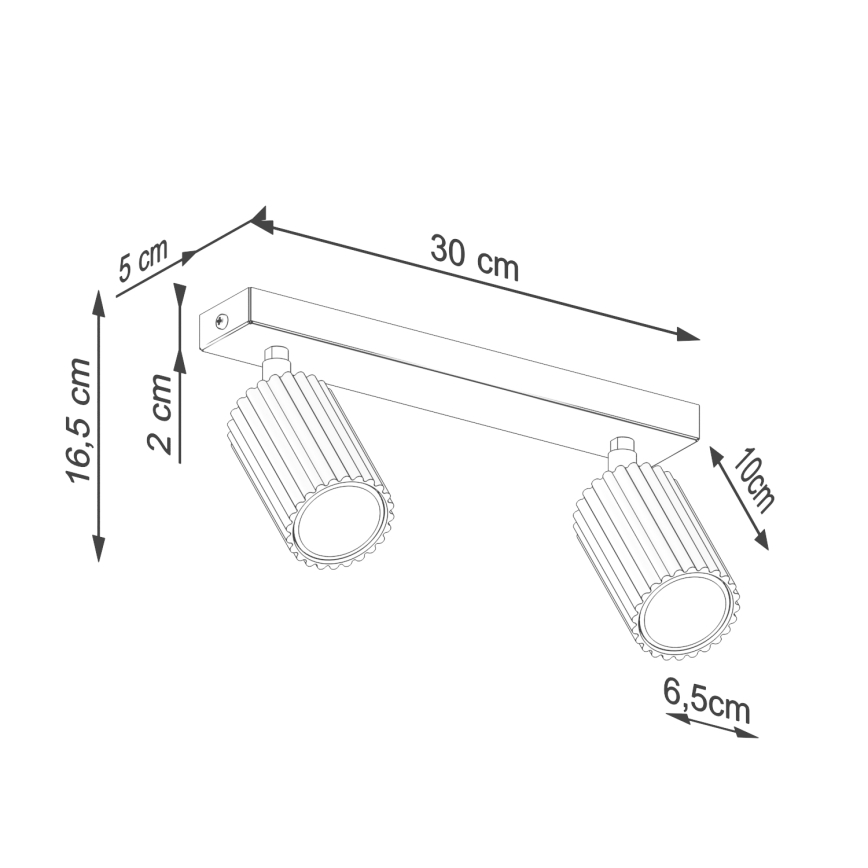 Brilagi - Spot LED CRESTO 2xGU10/10W/230V turcoaz