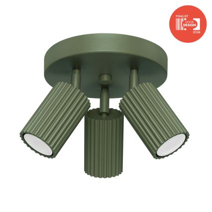 Brilagi - Spot LED CRESTO 3x GU10/10W/230V verde