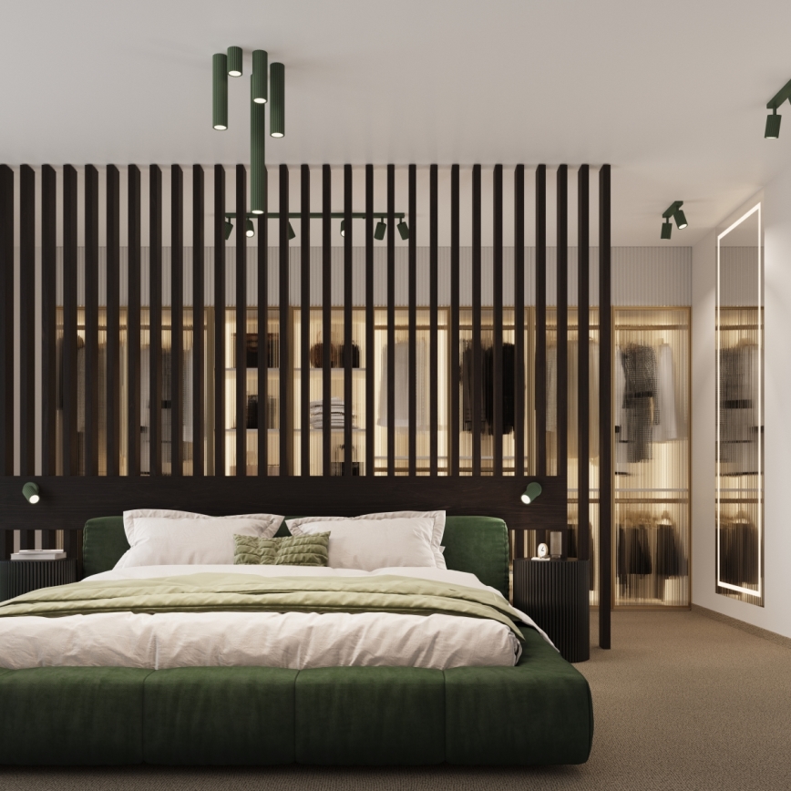 Brilagi - Spot LED CRESTO 3x GU10/10W/230V verde