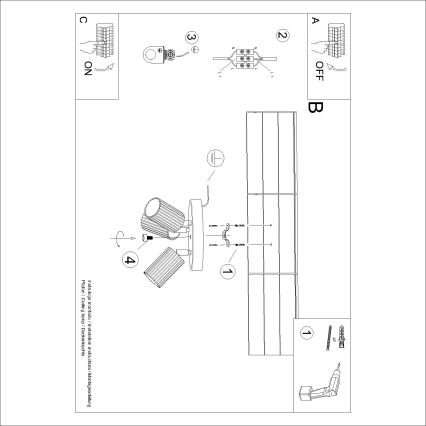 Brilagi - Spot LED CRESTO 3xGU10/10W/230V alb
