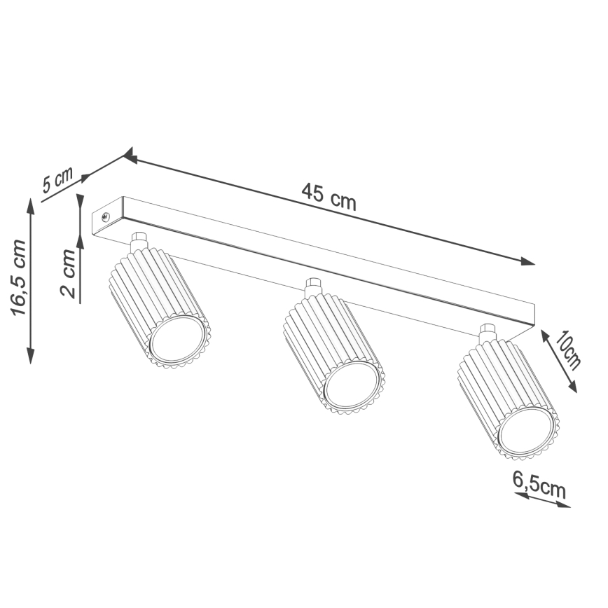 BRILAGI - Spot LED CRESTO 3xGU10/10W/230V portocaliu