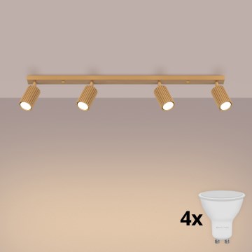 Brilagi - Spot LED CRESTO, 4 x GU10, 10 W, 230 V, auriu
