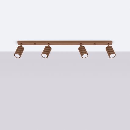 Brilagi - Spot LED CRESTO 4xGU10/10W/230V maro