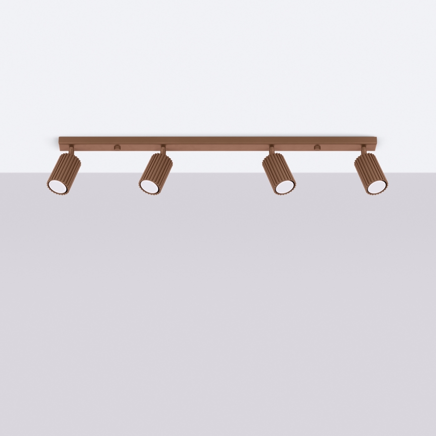 Brilagi - Spot LED CRESTO 4xGU10/10W/230V maro