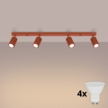 BRILAGI - Spot LED CRESTO 4xGU10/10W/230V portocaliu