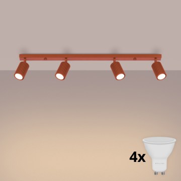 BRILAGI - Spot LED CRESTO 4xGU10/10W/230V portocaliu