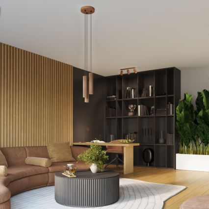 Brilagi - Spot LED CRESTO 6x GU10/10W/230V maro